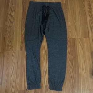 Victoria Secret Gray Jogger Pants Satin Size XS Lounge Classic Cozy Basics Y2k